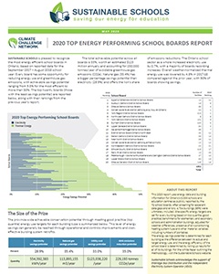 SUS 2020 Top Energy Performing School Boards Report 2020